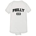 thumbnail image 1 of PleaseMeTees™ Baby Philly 215 Area Code Philadelphia Distressed HQ Jumper, 1 of 1