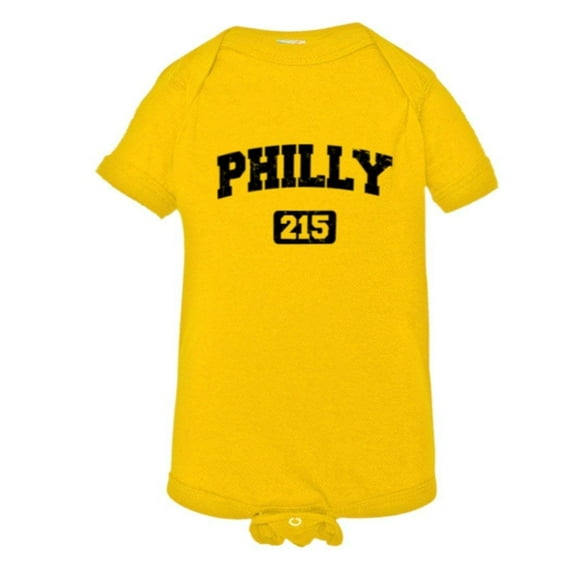 PleaseMeTees™ Baby Philly 215 Area Code Philadelphia Distressed HQ Jumper