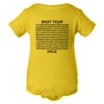 thumbnail image 1 of PleaseMeTees™ Baby Shut Your PI Hole 3.14 Pie Hole HQ Jumpsuit, 1 of 1