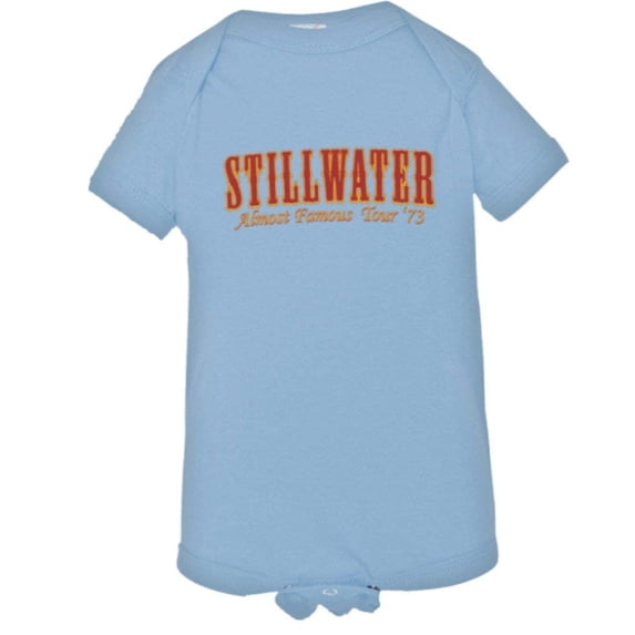 PleaseMeTees™ Baby Stillwater Almost Famous Tour Name Logo HQ Jumpsuit