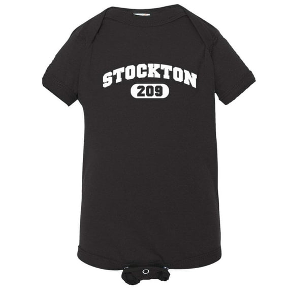 PleaseMeTees™ Baby Stockton 209 MMA Area Code California HQ Jumpsuit