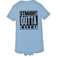 thumbnail image 1 of PleaseMeTees™ Baby Straight Outta Mommy Newborn Child HQ Jumpsuit, 1 of 1