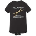 thumbnail image 1 of PleaseMeTees™ Baby Weapons Of Mass Percussion Drum Sticks HQ Jumpsuit, 1 of 1