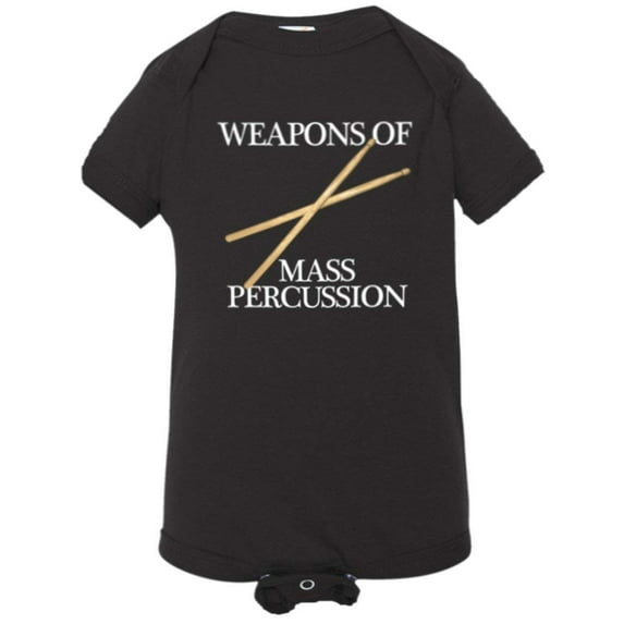 PleaseMeTees™ Baby Weapons Of Mass Percussion Drum Sticks HQ Jumpsuit