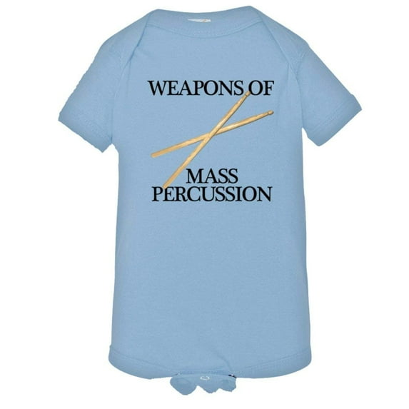 PleaseMeTees™ Baby Weapons Of Mass Percussion Drum Sticks HQ Jumpsuit