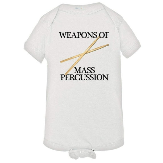 PleaseMeTees™ Baby Weapons Of Mass Percussion Drum Sticks HQ Jumpsuit