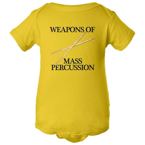 PleaseMeTees™ Baby Weapons Of Mass Percussion Drum Sticks HQ Jumpsuit