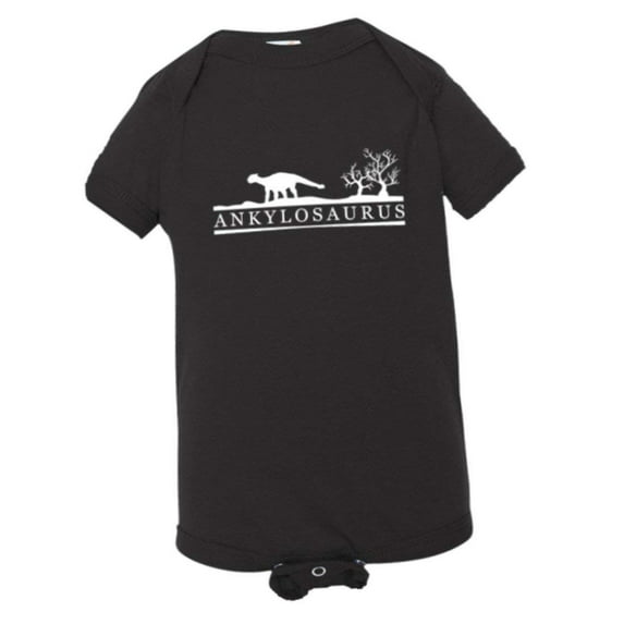 PleaseMeTees™ Baby ankylosaurus Educational Dinosaur Sketch HQ Jumpsuit