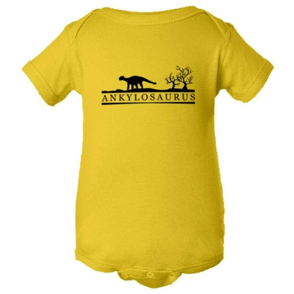 PleaseMeTees™ Baby ankylosaurus Educational Dinosaur Sketch HQ Jumpsuit