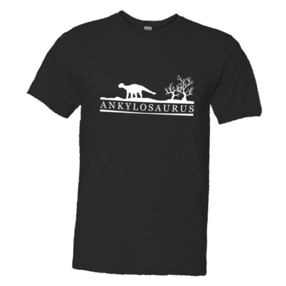 PleaseMeTees™ Mens Ankylosaurus Educational Dinosaur Sketch HQ Tee
