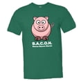 thumbnail image 1 of PleaseMeTees™ Mens Bacon Bacon Pig I Love Pork Meat HQ Tee, 1 of 1