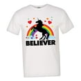 thumbnail image 1 of PleaseMeTees™ Mens Believer Unicorn Rainbow I Believe Brony HQ Tee, 1 of 1