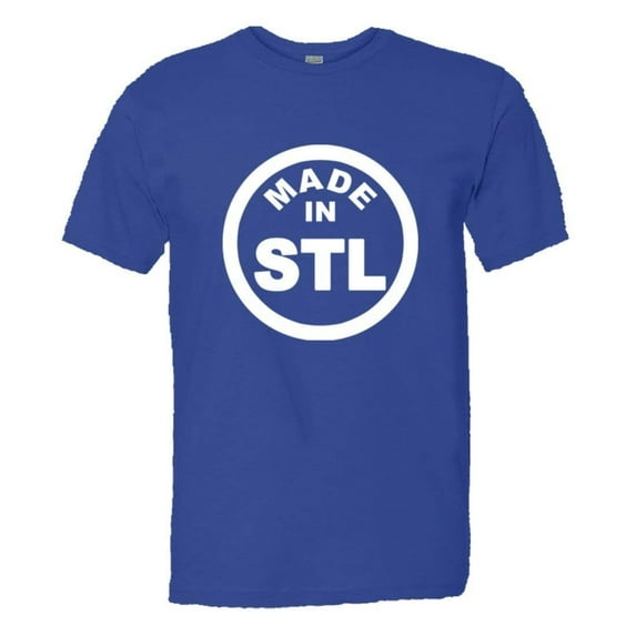 PleaseMeTees™ Mens Born Made In ST Louis MO Missouri Logo Label HQ Tee