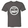 thumbnail image 1 of PleaseMeTees™ Mens Born Made Indianapolis Indiana Logo Label HQ Tee, 1 of 1
