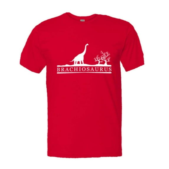 PleaseMeTees™ Mens Brachiosaurus Educational Dinosaur Jurassic HQ Tee