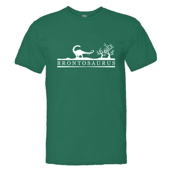 PleaseMeTees™ Mens Brontosaurus Educational Dinosaur Jurassic HQ Tee
