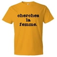 thumbnail image 1 of PleaseMeTees™ Mens Cherchez LA Femme Classic French Logo HQ Tee, 1 of 1
