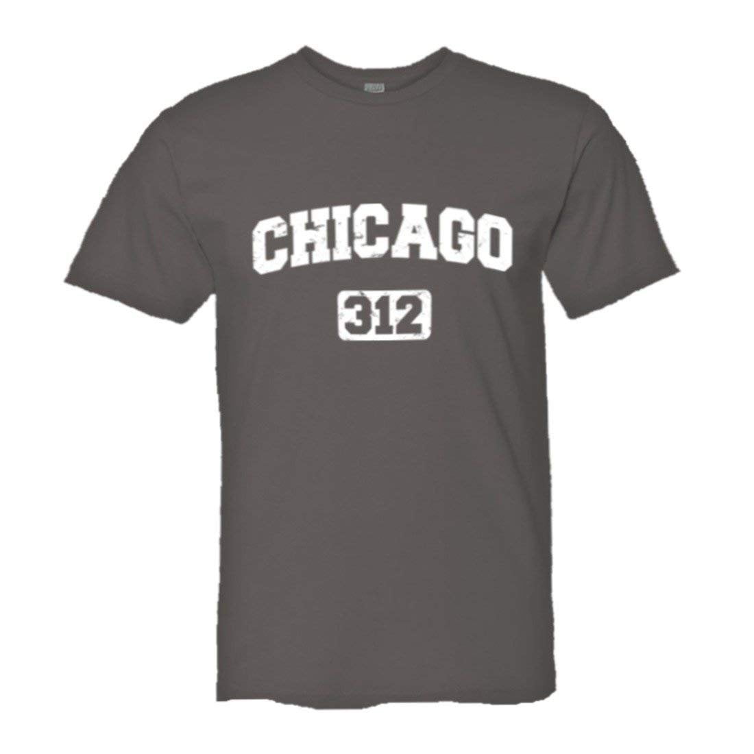 Chicago 312 Area Code T-Shirt Distressed Vintage Tee Chicago 312 Area Code T-Shirt Distressed Vintage Tee