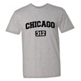 thumbnail image 1 of PleaseMeTees™ Mens Chicago 312 Area Code Distressed HQ Tee, 1 of 1