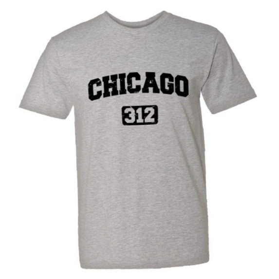 PleaseMeTees™ Mens Chicago 312 Area Code Distressed HQ Tee