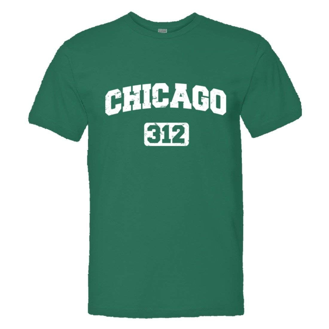Chicago 312 Area Code T-Shirt Distressed Vintage Tee Chicago 312 Area Code T-Shirt Distressed Vintage Tee