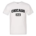 thumbnail image 1 of PleaseMeTees™ Mens Chicago 312 Area Code Distressed HQ Tee, 1 of 1