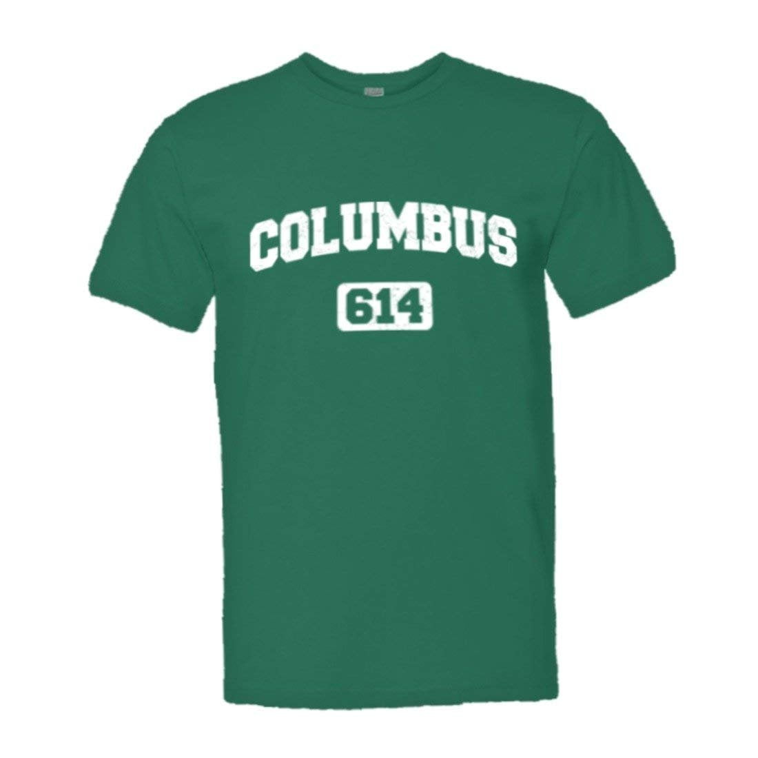PleaseMeTees™ Mens Columbus 614 CBUS Area Code Distressed HQ Tee ...
