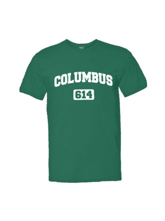 ™ Mens Columbus 614 CBUS Area Code Distressed HQ Tee