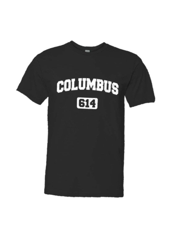 ™ Mens Columbus 614 CBUS Area Code Distressed HQ Tee