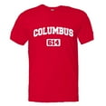 thumbnail image 1 of PleaseMeTees™ Mens Columbus 614 CBUS Area Code Distressed HQ Tee, 1 of 1