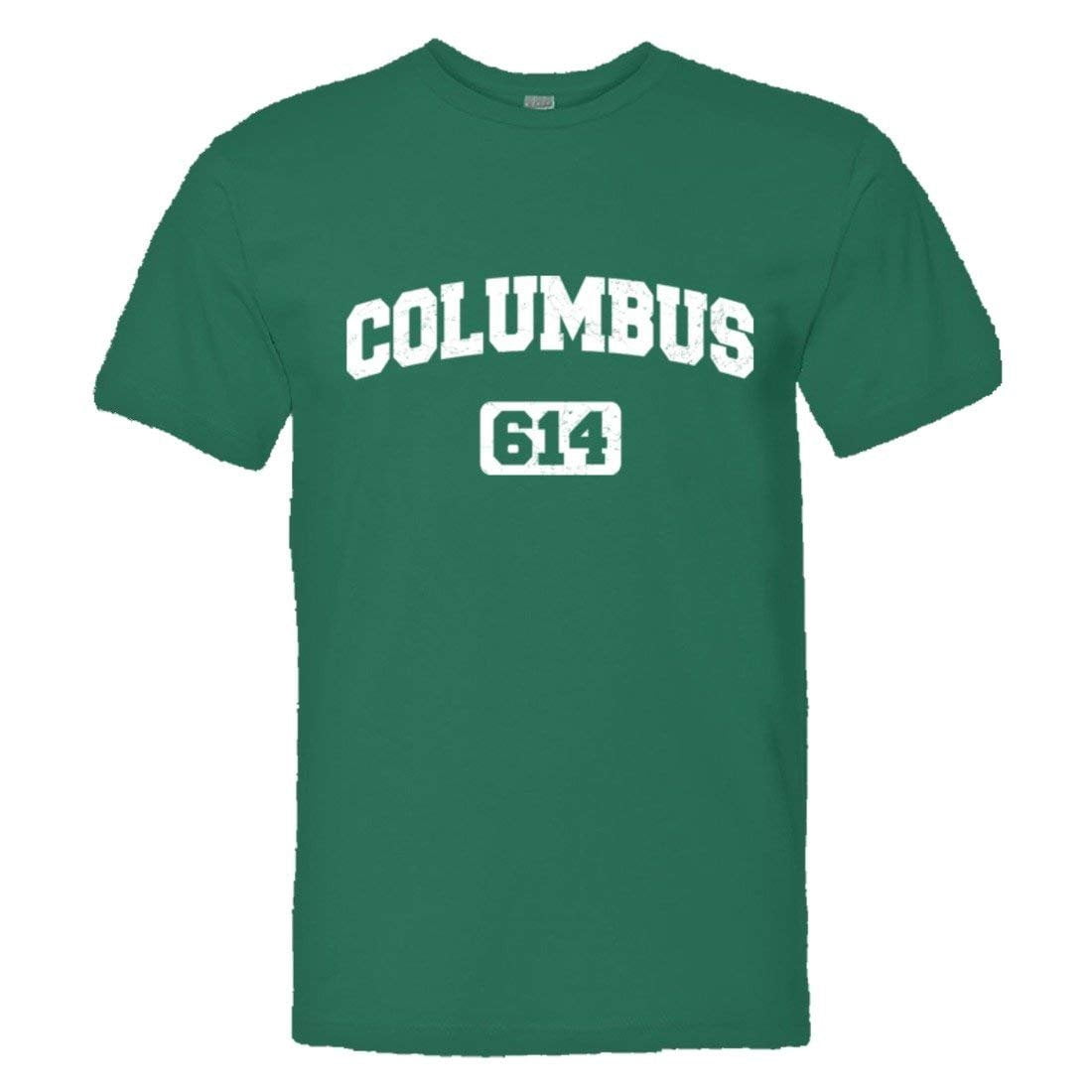 PleaseMeTees™ Mens Columbus 614 CBUS Area Code Distressed HQ Tee ...