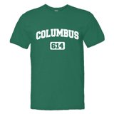 Area Code 614 PleaseMeTees™ Mens Columbus 614 CBUS Area Code Distressed HQ Tee ...