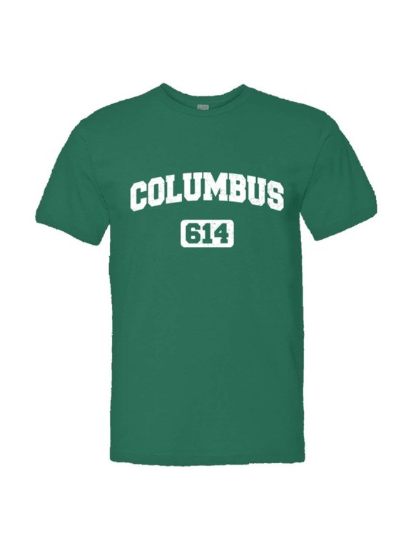 ™ Mens Columbus 614 CBUS Area Code Distressed HQ Tee