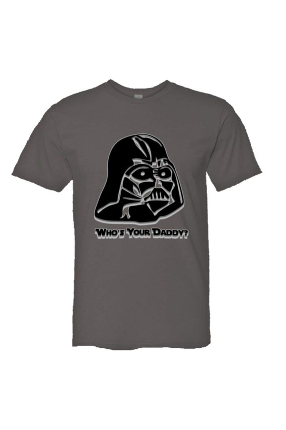 ™ Mens Cool Darth Vader Whos Your Daddy Embossed HQ Tee
