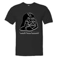 thumbnail image 1 of PleaseMeTees™ Mens Cool Darth Vader Whos Your Daddy Embossed HQ Tee, 1 of 1
