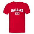 thumbnail image 1 of PleaseMeTees™ Mens Dallas 214 Area Code Distressed HQ Tee, 1 of 1