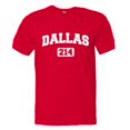 thumbnail image 1 of PleaseMeTees™ Mens Dallas 214 Area Code Distressed HQ Tee, 1 of 1
