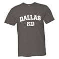 thumbnail image 1 of PleaseMeTees™ Mens Dallas 214 Area Code Distressed HQ Tee, 1 of 1