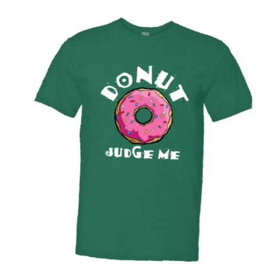 PleaseMeTees™ Mens Doughnut Donut Do Not Judge Me Dessert HQ Tee
