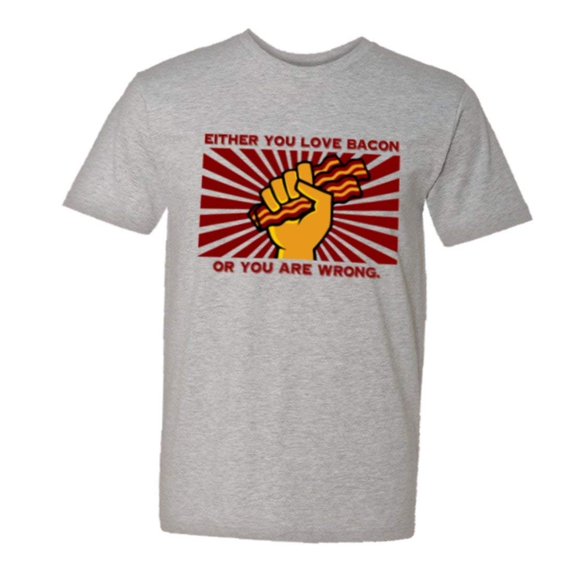 PleaseMeTees™ Mens Either You I Love Bacon Or You Are Wrong HQ Tee