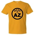 thumbnail image 1 of PleaseMeTees™ Mens From Born Made In Arizona AZ Logo Label Tag HQ Tee, 1 of 1