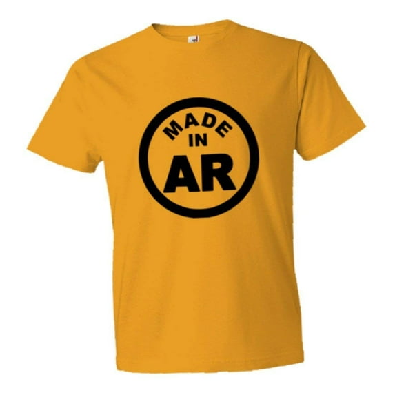 PleaseMeTees™ Mens From Born Made In Arkansas AK Logo Label Tag HQ Tee