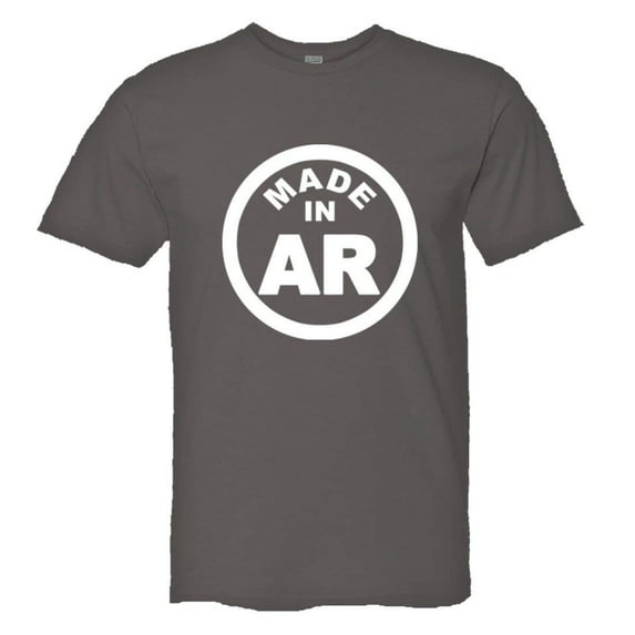PleaseMeTees™ Mens From Born Made In Arkansas AK Logo Label Tag HQ Tee