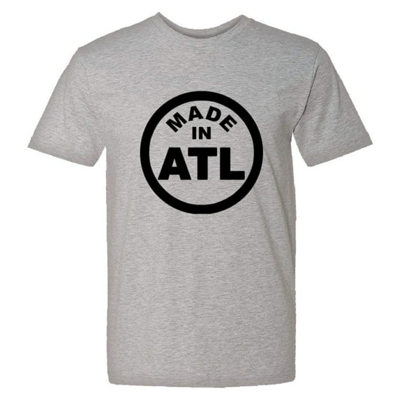 PleaseMeTees™ Mens From Born Made In Atlanta GA Logo Label Tag HQ Tee