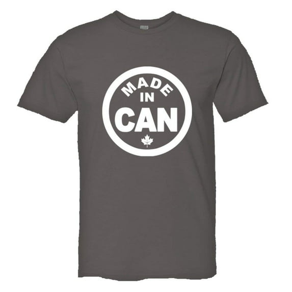 PleaseMeTees™ Mens From Born Made In Canada Logo Label Home HQ Tee
