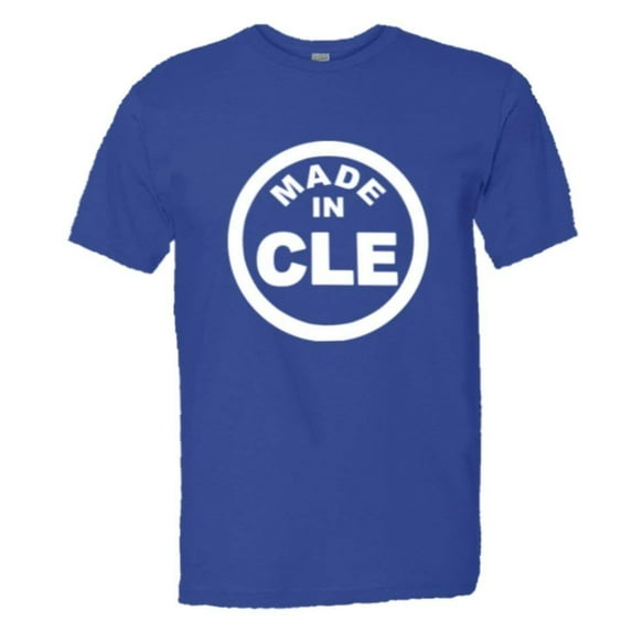 PleaseMeTees™ Mens From Born Made In Cleveland OH Logo Label HQ Tee