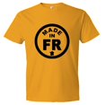 thumbnail image 1 of PleaseMeTees™ Mens From Born Made In France Europe EU Logo Label HQ Tee, 1 of 1