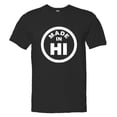 thumbnail image 1 of PleaseMeTees™ Mens From Born Made In Hawaii Hi Logo Label HQ Tee, 1 of 1