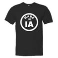 thumbnail image 1 of PleaseMeTees™ Mens From Born Made In Iowa IA Logo Label Tag HQ Tee, 1 of 1
