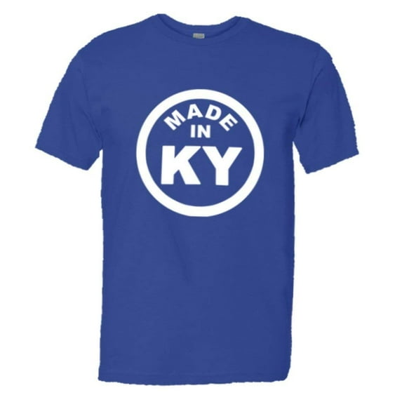 PleaseMeTees™ Mens From Born Made In Kentucky KY Logo Label HQ Tee